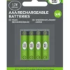 Smart Solar Akkubatterien AAA 600mAh, 4 Stk.