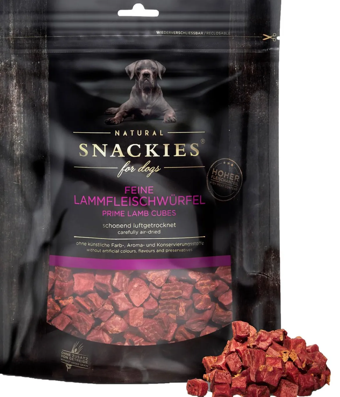 SNACKIES® Hundesnack Feine Lammfleischwürfel