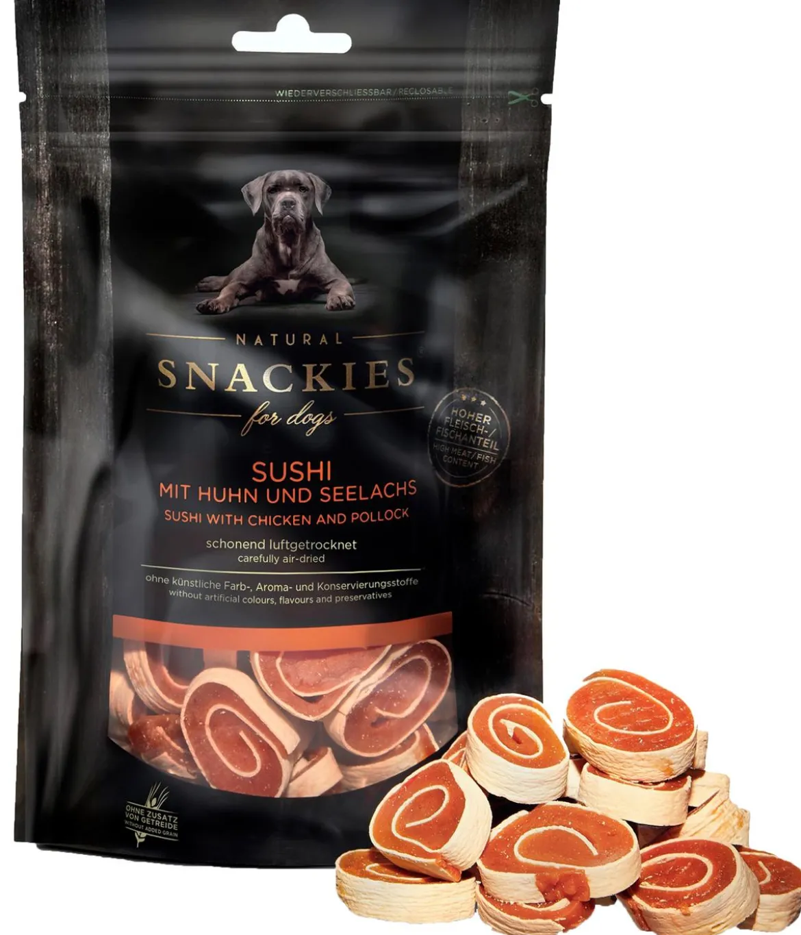 SNACKIES® Hundesnack Sushi mit Huhn & Seelachs