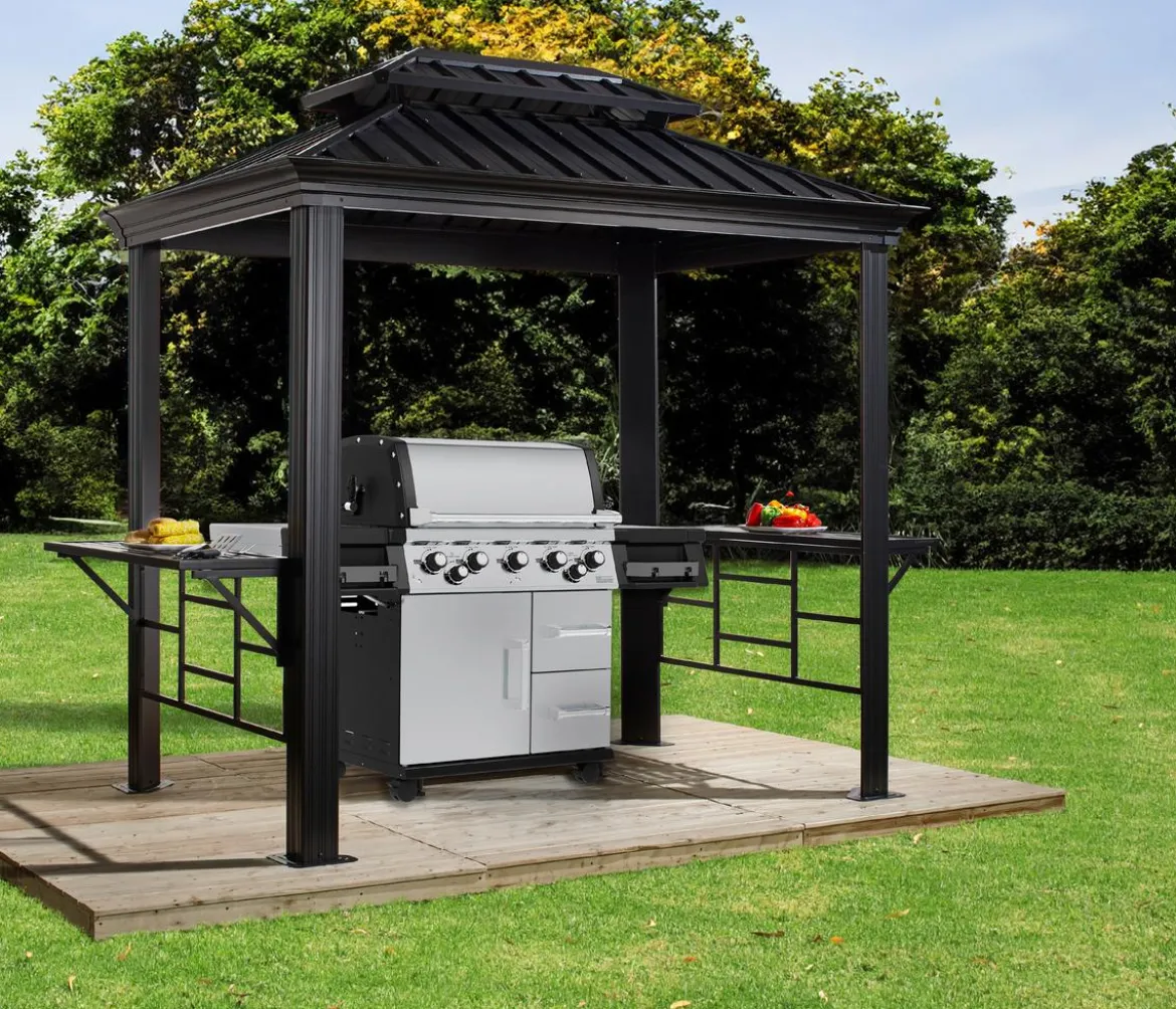 Sojag Outdoor-Pavillon BBQ Messina 68, ca. B291,6/H262/T179 cm