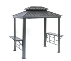 Sojag Outdoor-Pavillon BBQ Messina 68, ca. B291,6/H262/T179 cm