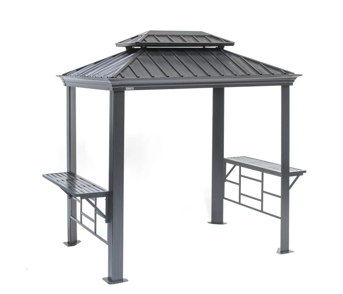 Sojag Outdoor-Pavillon BBQ Messina 68, ca. B291,6/H262/T179 cm