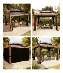 Sojag Pavillon Fontana 10x12, inkl. Moskitonetz, ca. B363/H310/T298 cm