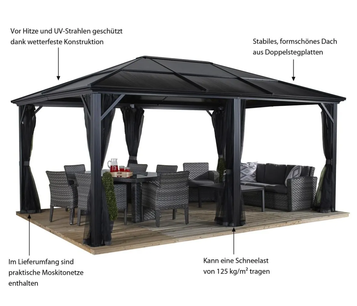 Sojag Pavillon Meridien 12x16, ca. B485/H270/T365 cm