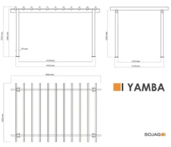 Sojag Pergola Yamba 10x16, ca. B495/H252,6/T295 cm