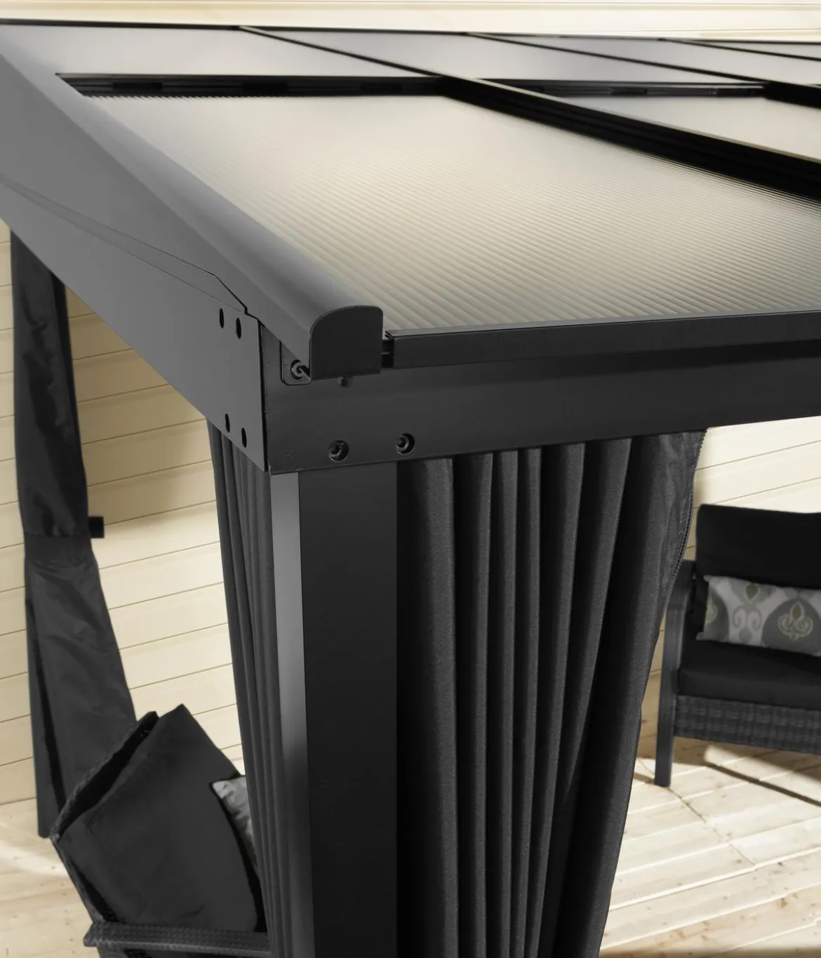 Sojag Terrassenüberdachung St. Barth, ca. B364,3/H240,2/T240,4 cm