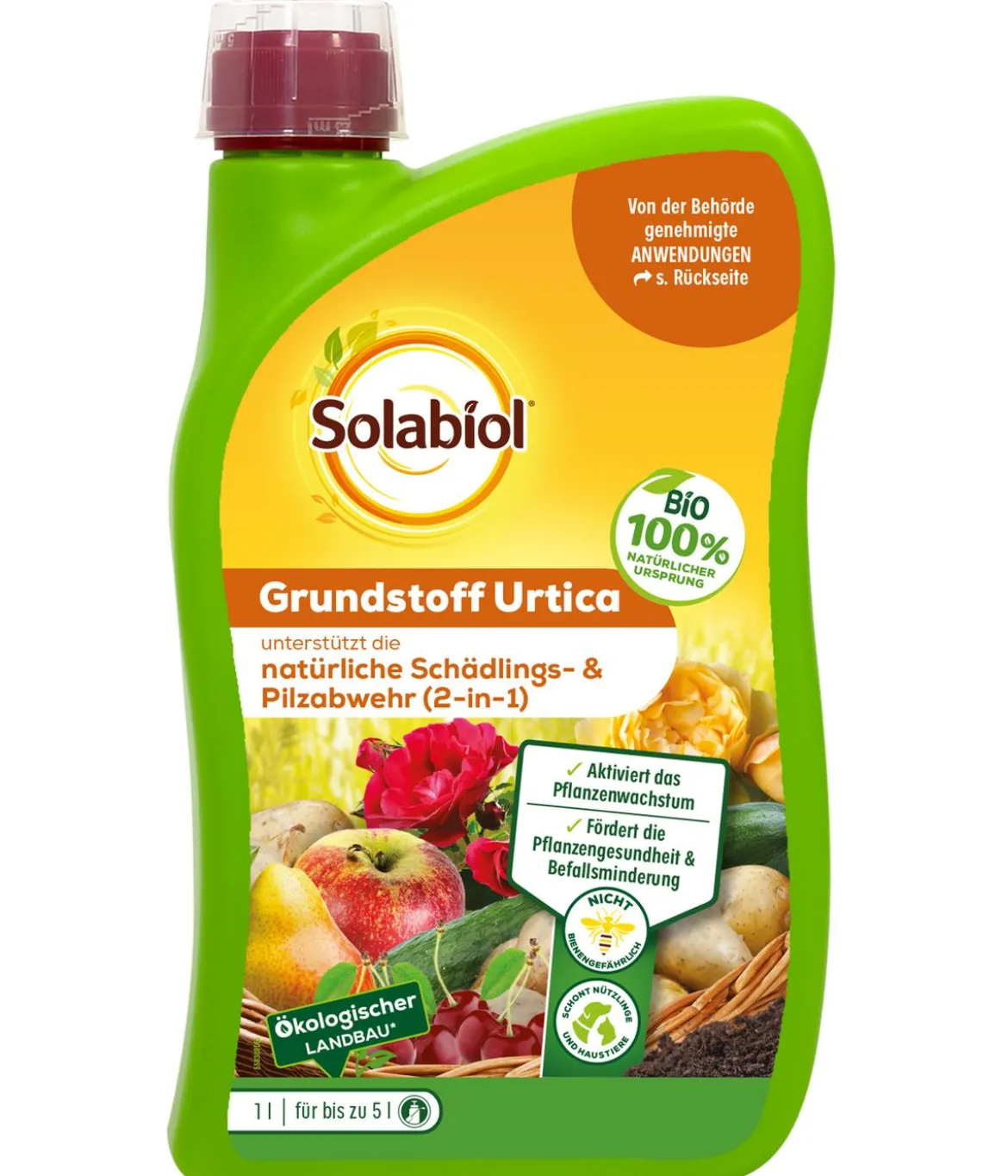 Solabiol® Grundstoff Urtica Pflanzenstärkungsmittel, flüssig, 1 l