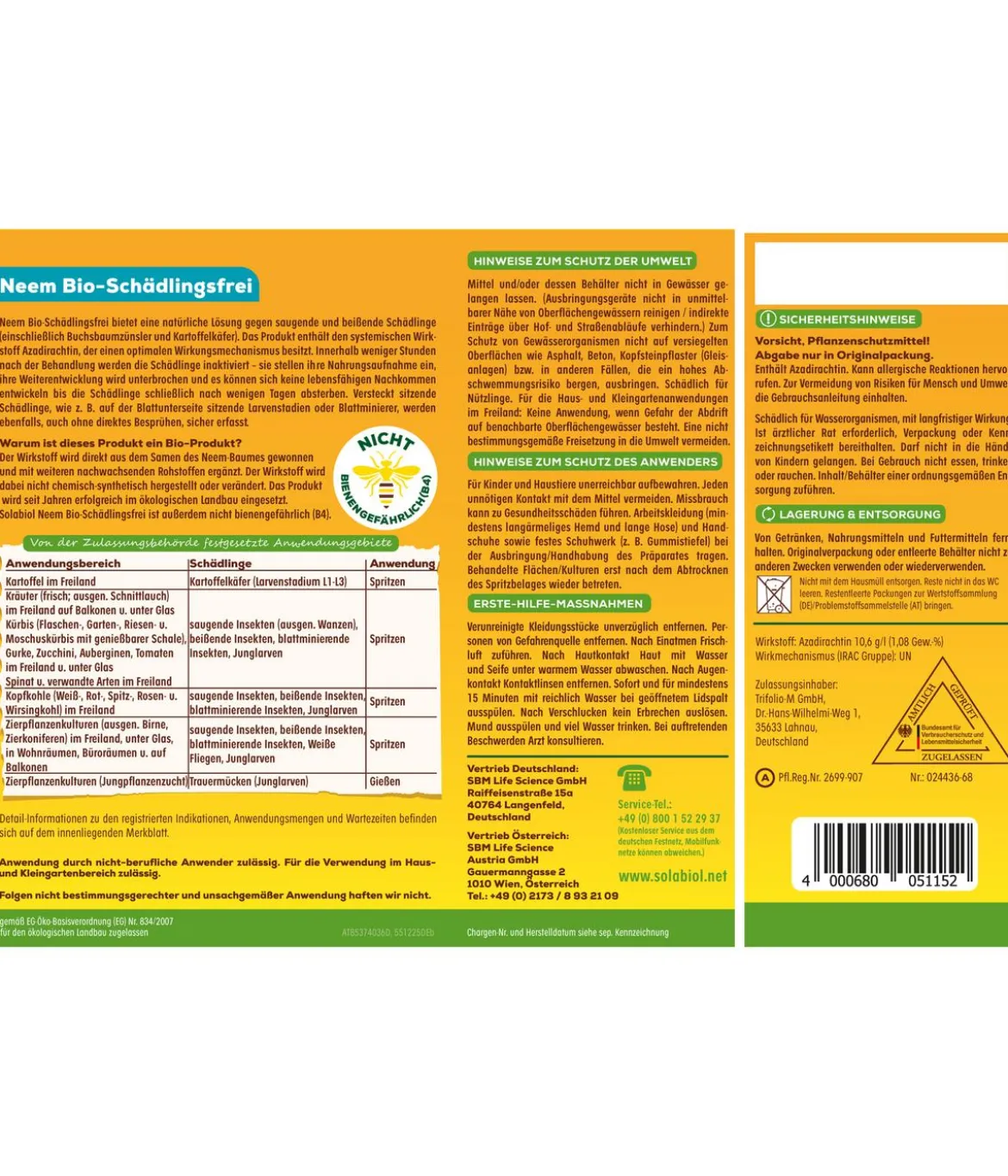 Solabiol® Neem Bio-Schädlingsfrei