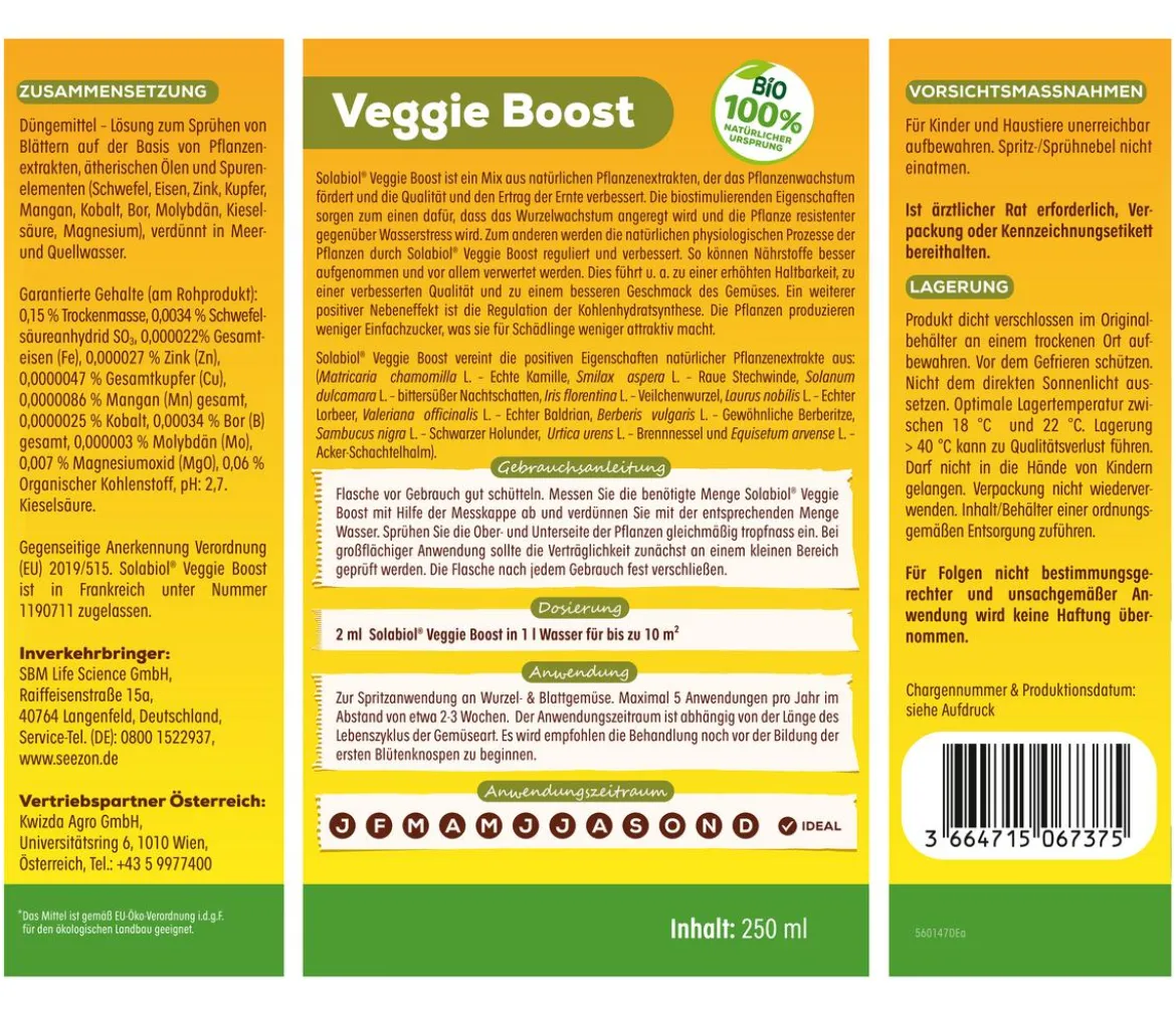 Solabiol® Veggie Boost, flüssig, 250 ml