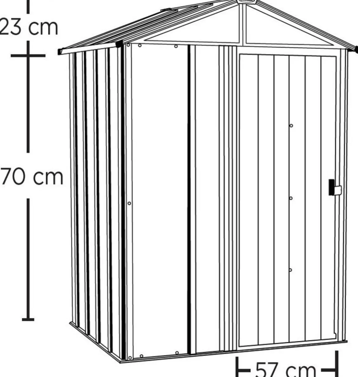 Spacemaker Gerätehaus, ca. B151/H198/T122 cm