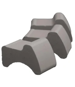 Spang Terrakotta-Füßchen, ca. B6,5/H3,8/T4 cm, 3 Stk.