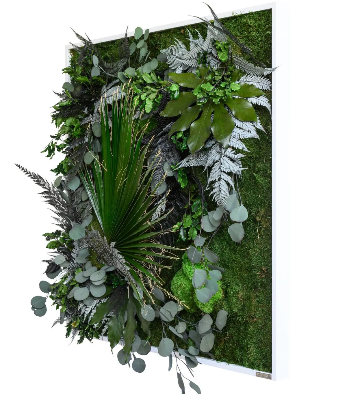 styleGREEN Bild im Dschungeldesign, quadratisch, ca. B80/H80/T20 cm