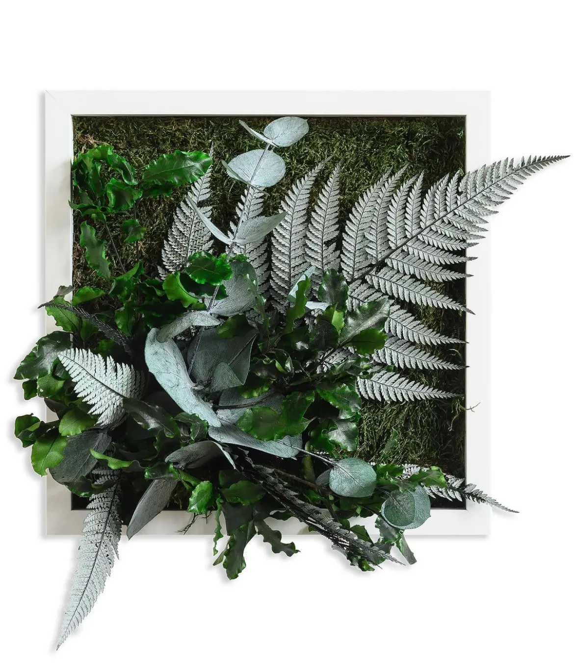 styleGREEN Bild im Dschungeldesign, quadratisch, ca. B22/H22/T16 cm