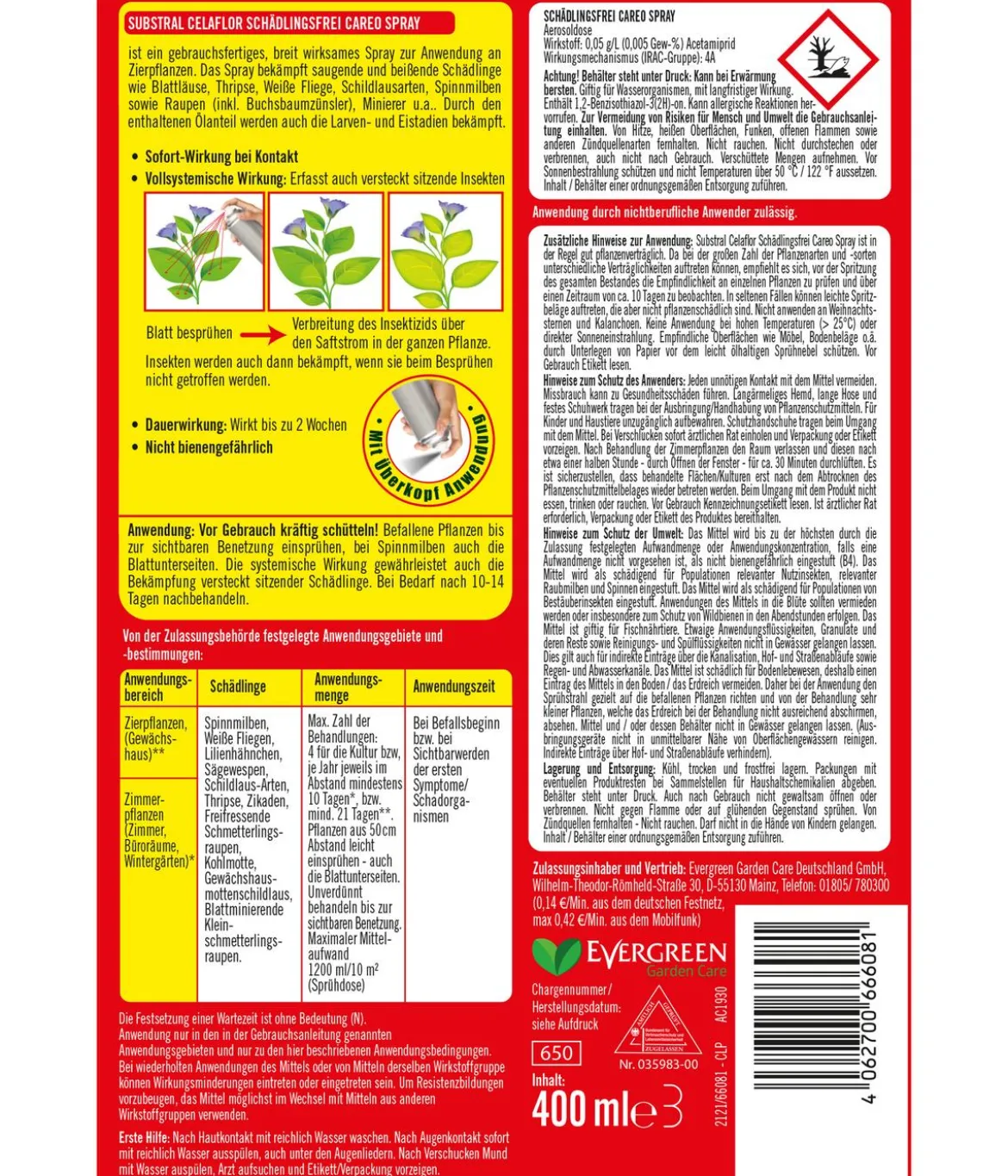 Substral® Celaflor® Schädlingsfrei Careo® Spray, 400 ml