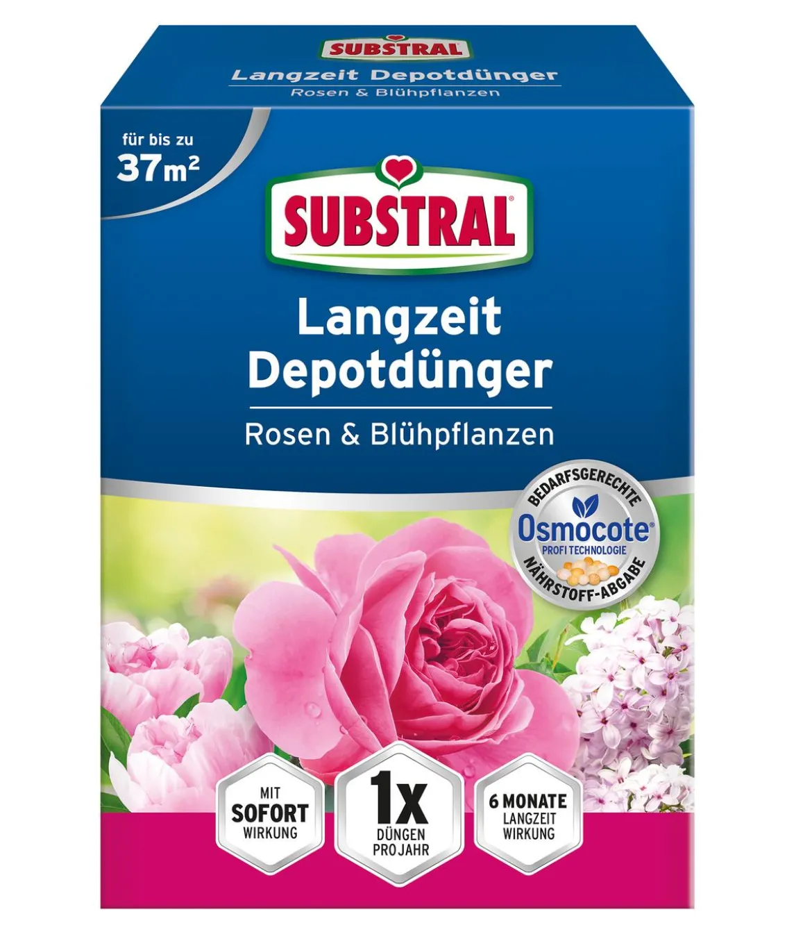 Substral® Langzeit-Depotdünger Rosen & Blühpflanzen, 1,5 kg