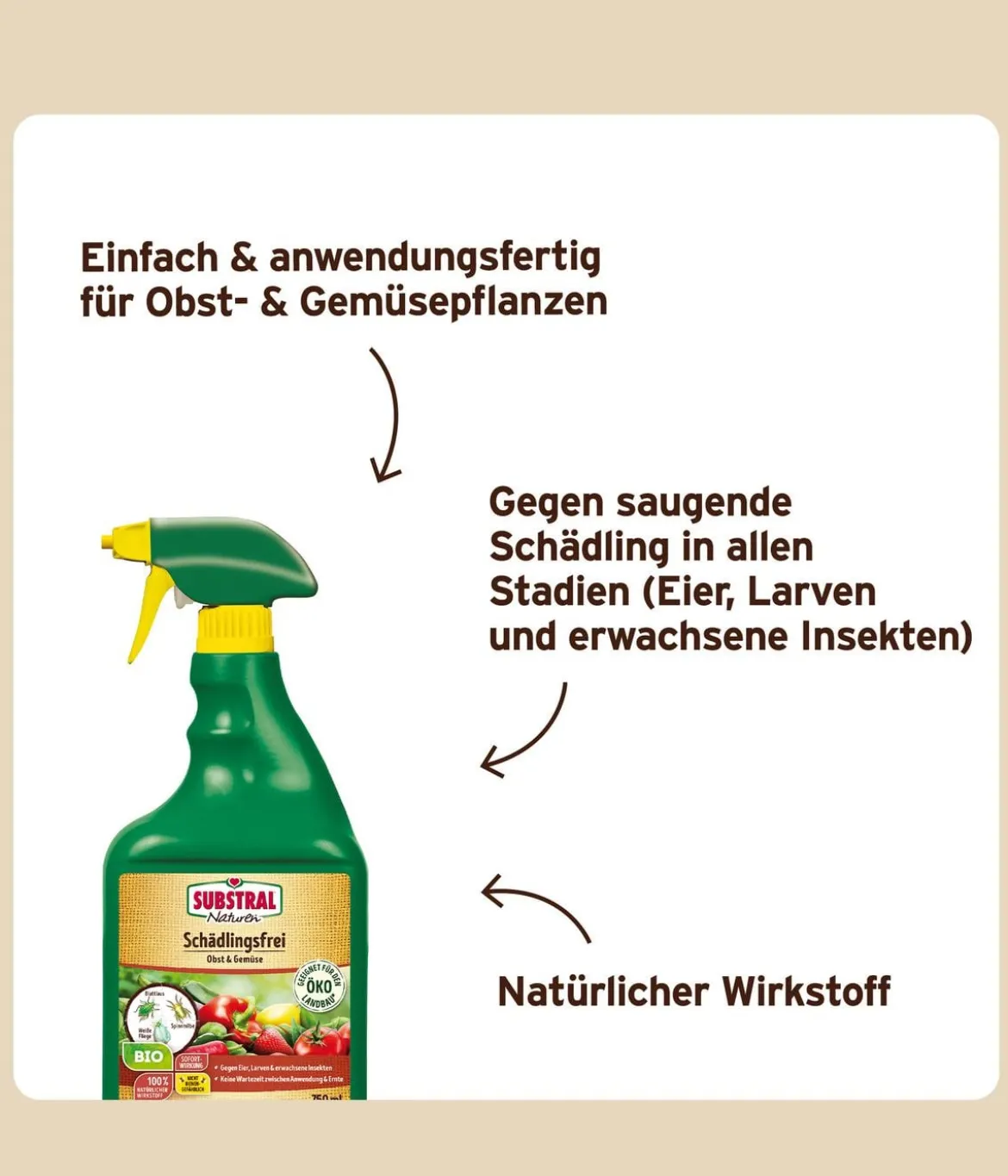 Substral® Naturen® Bio Schädlingsfrei Obst & Gemüse, 750 ml