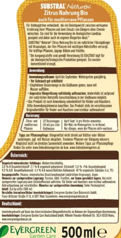 Substral® Naturen® Zitrus Nahrung, flüssig, 500 ml