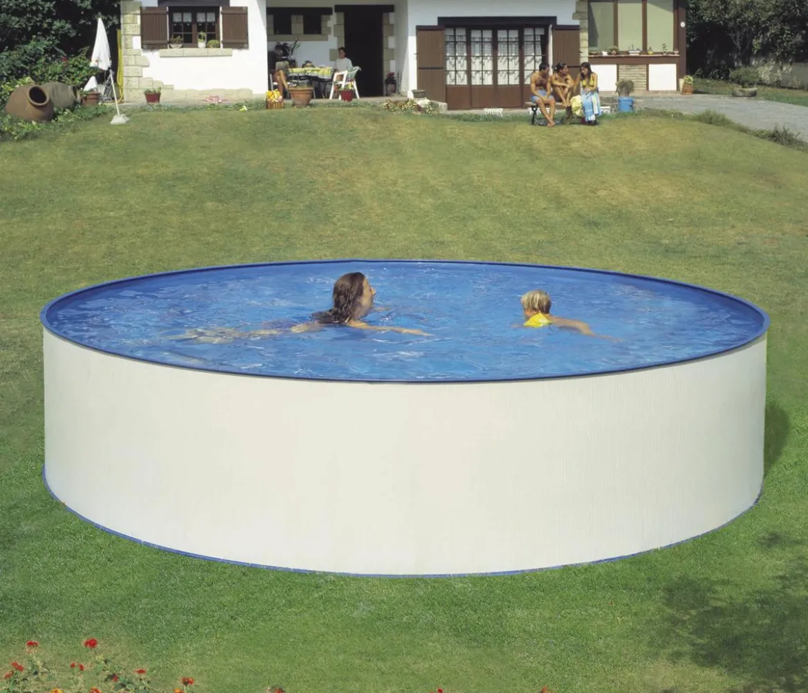 Summer Fun Stahlwandpool-Set Basic Almeira, rund, ca. Ø350/H120 cm