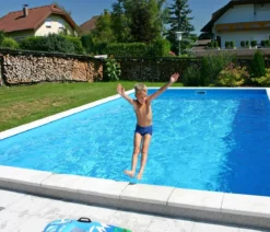 Summer Fun Styroporbecken-Set mit Edelstahlleiter