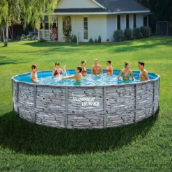 Summer Waves Elite Frame Pool Steinoptik