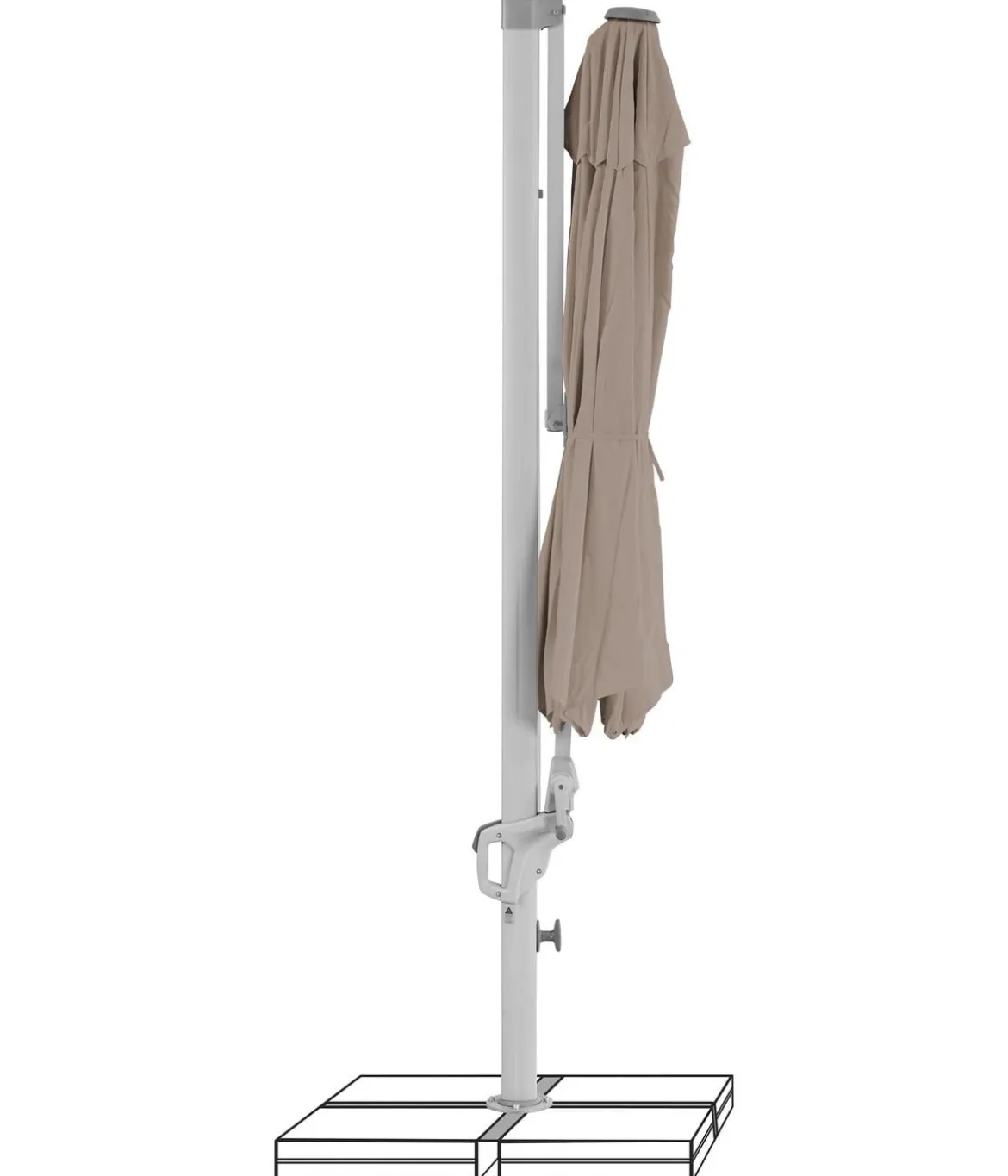 Suncomfort by Glatz Ampelschirm Familyflex, rund, ca. Ø300 cm