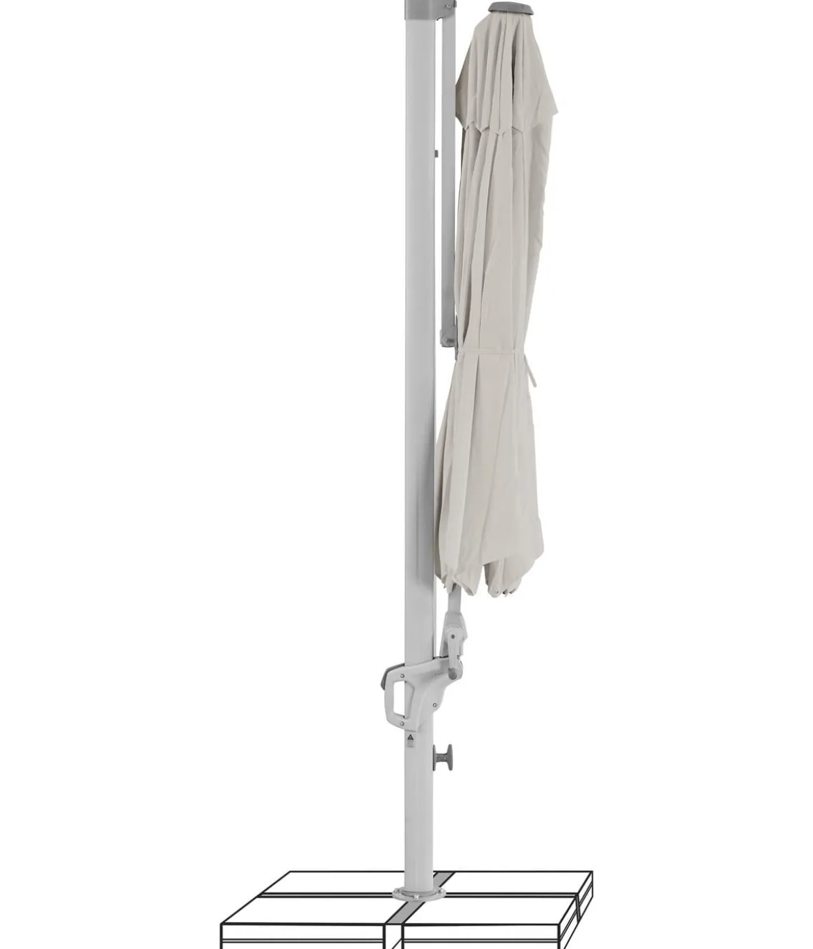 Suncomfort by Glatz Ampelschirm Familyflex, rund, ca. Ø300 cm