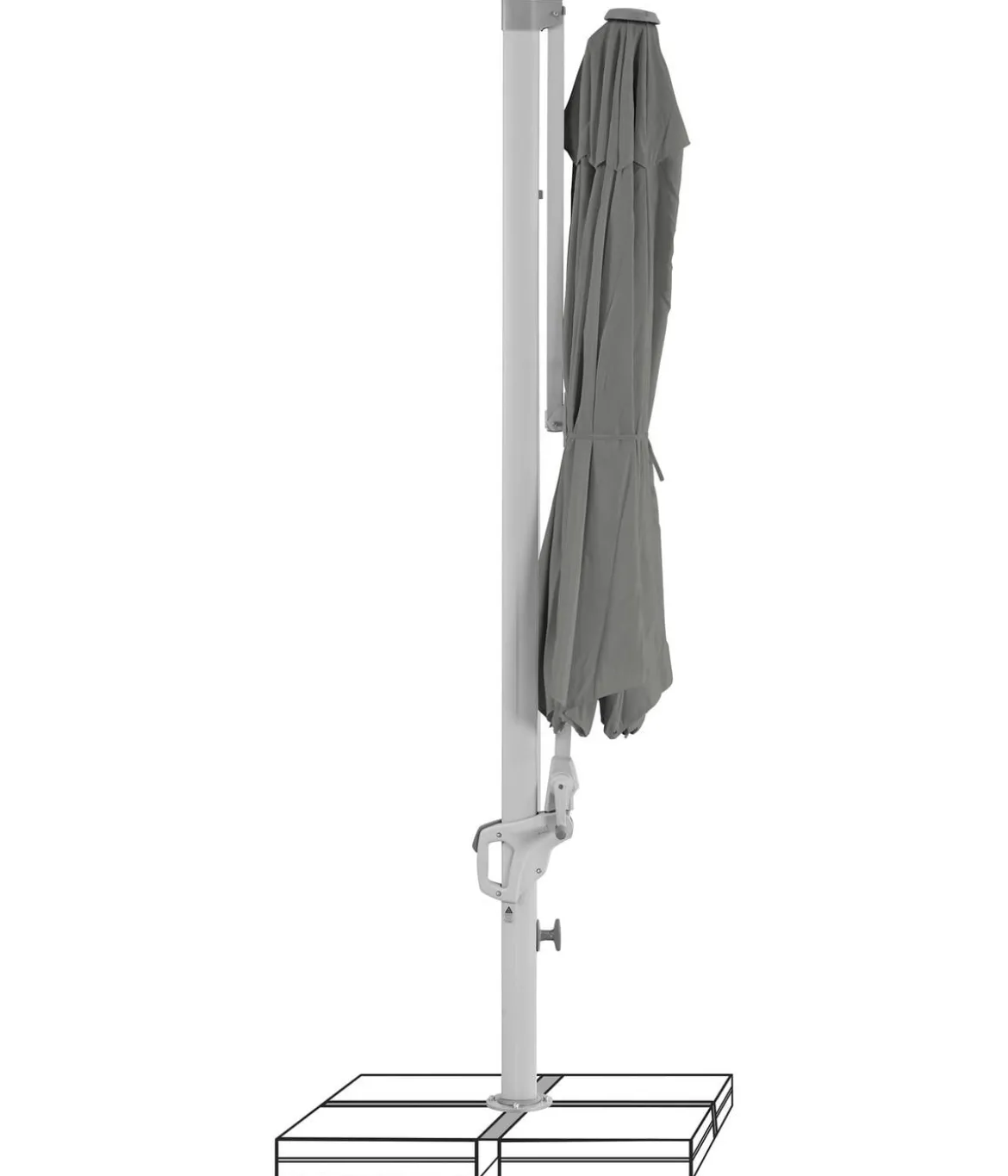 Suncomfort by Glatz Ampelschirm Familyflex, rund, ca. Ø300 cm