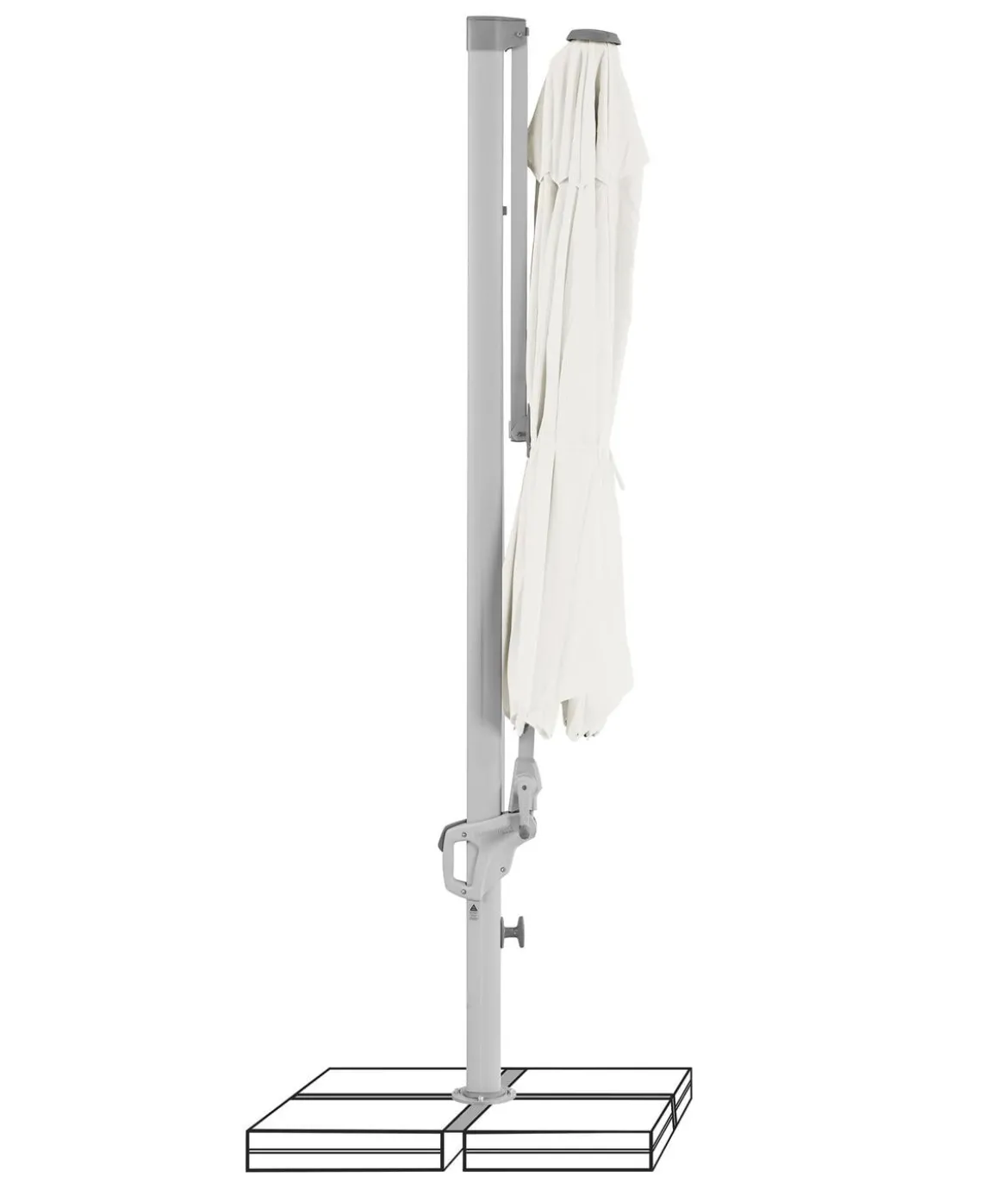 Suncomfort by Glatz Ampelschirm Familyflex, rund, ca. Ø300 cm