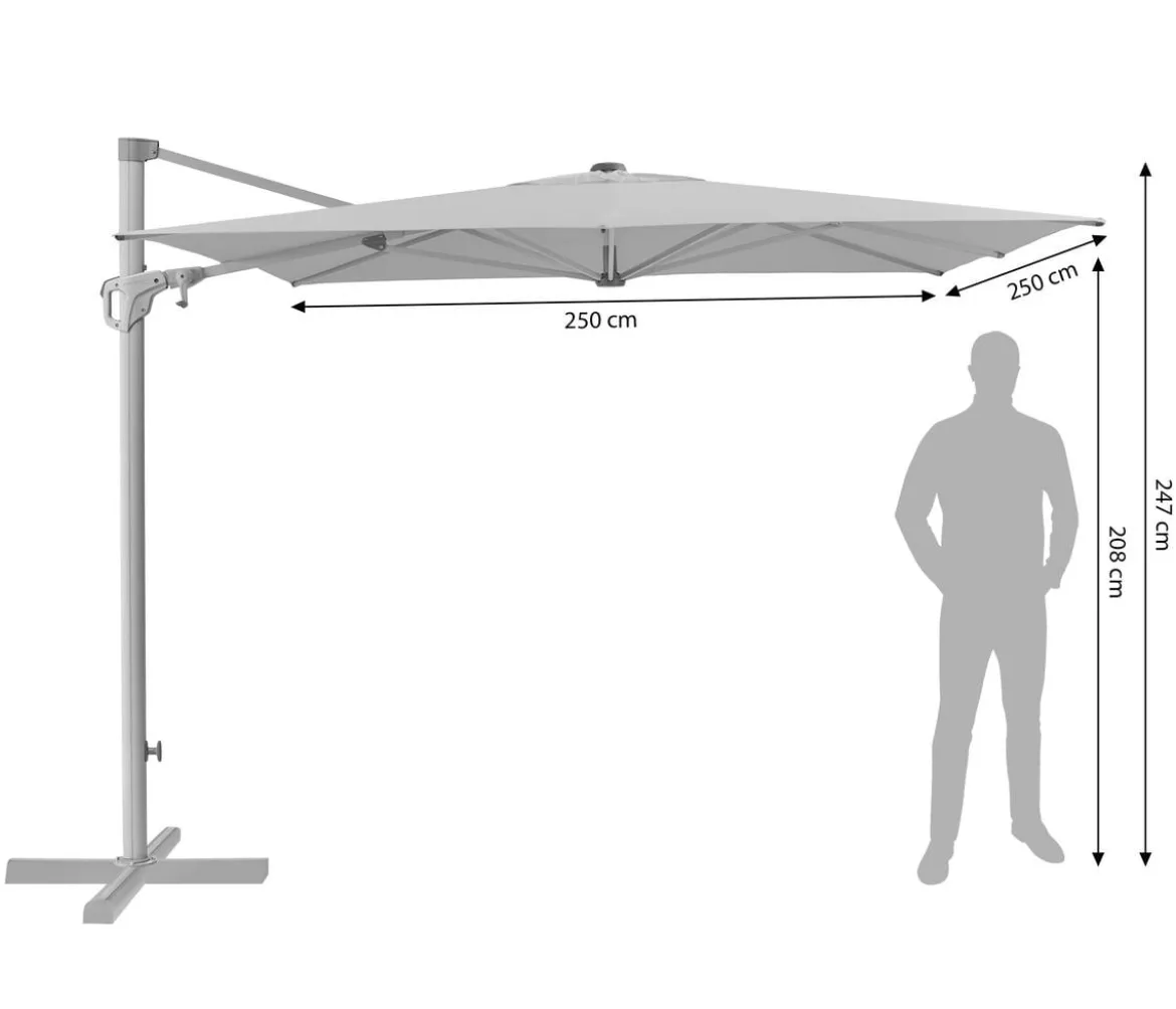 Suncomfort by Glatz Ampelschirm Familyflex, rechteckig, ca. B250/T250 cm