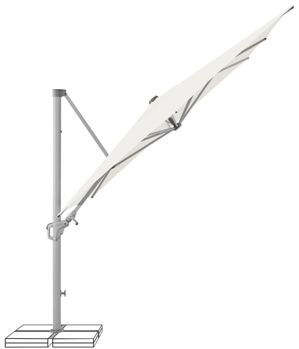 Suncomfort by Glatz Ampelschirm Familyflex, rechteckig, ca. B250/T250 cm