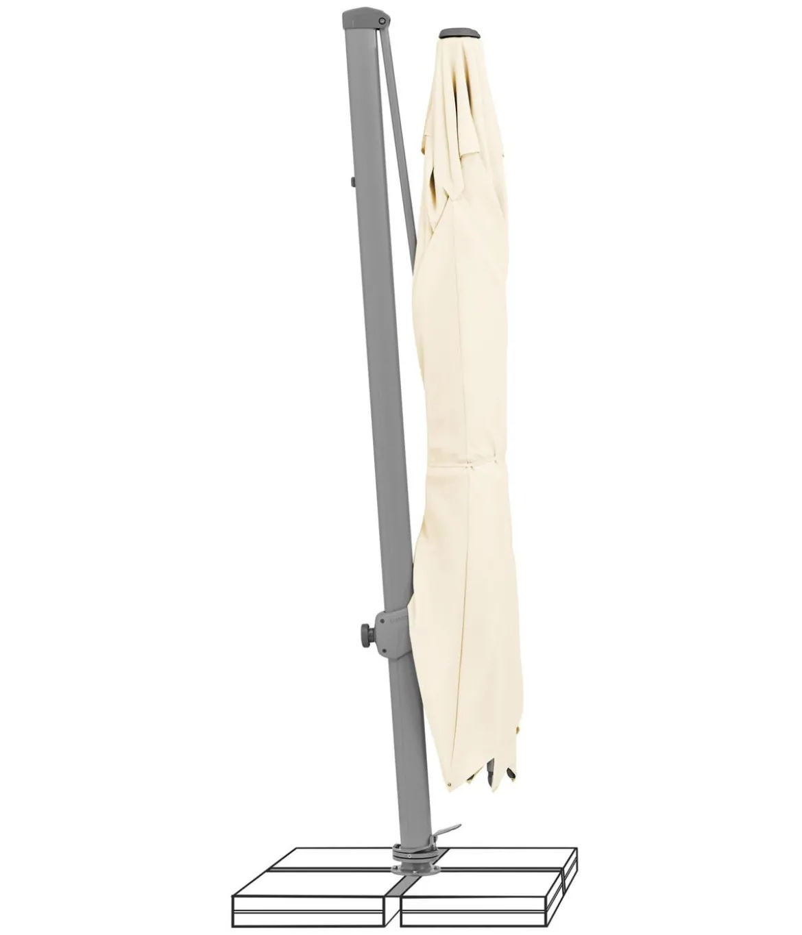 Suncomfort by Glatz Ampelschirm Varioflex, rechteckig, ca. B330/T270 cm