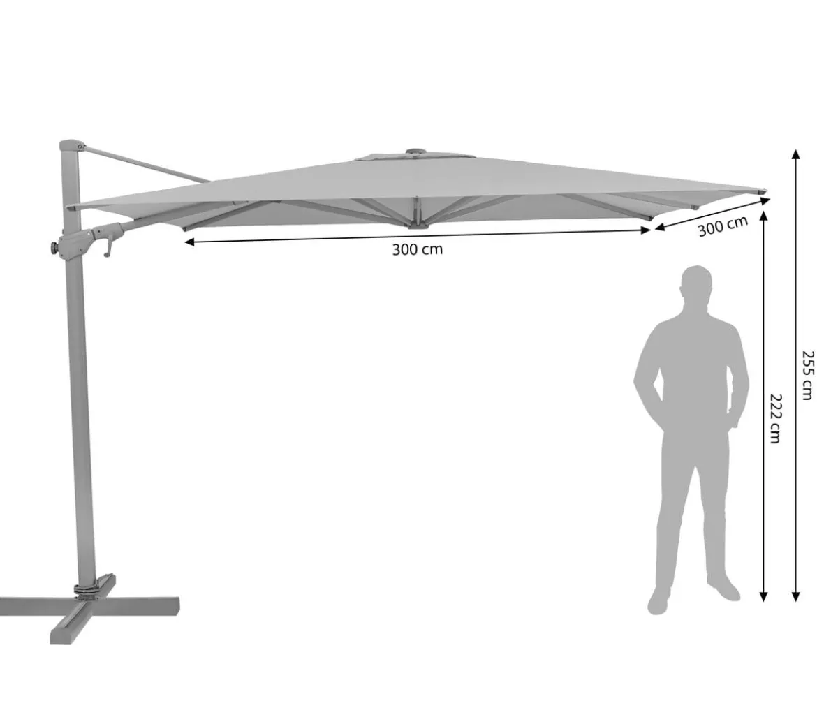 Suncomfort by Glatz Ampelschirm Varioflex, rechteckig, ca. B300/T300 cm