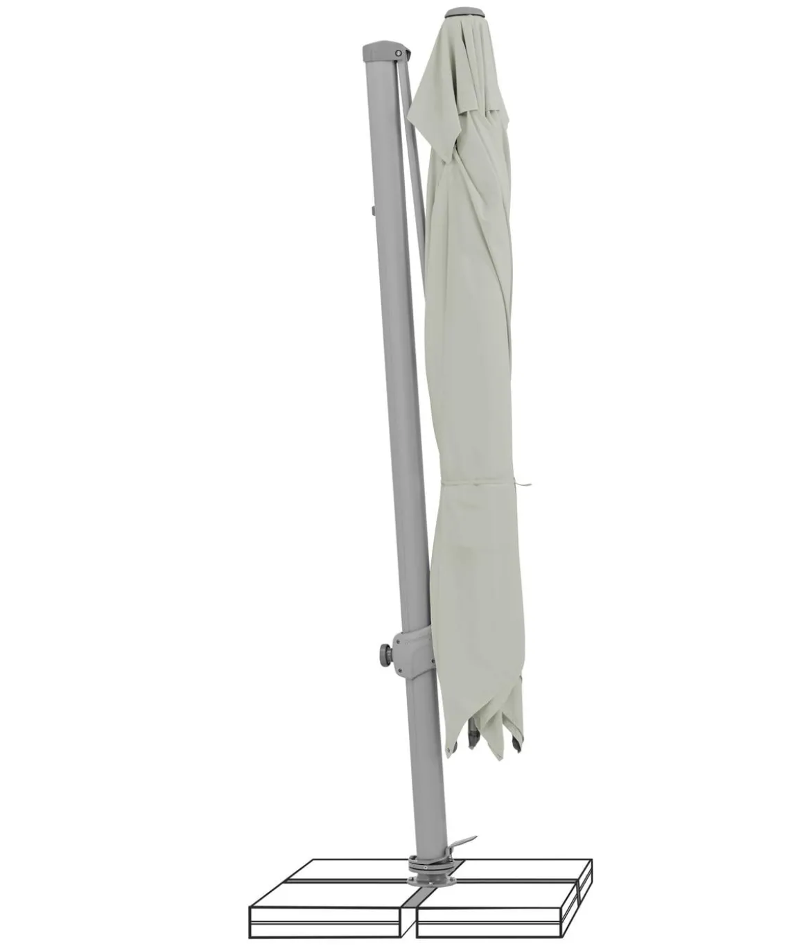Suncomfort by Glatz Ampelschirm Varioflex, rechteckig, ca. B300/T300 cm