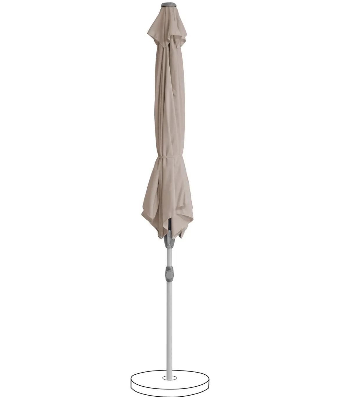Suncomfort by Glatz Sonnenschirm Shell Turn, rund, ca. Ø300 cm