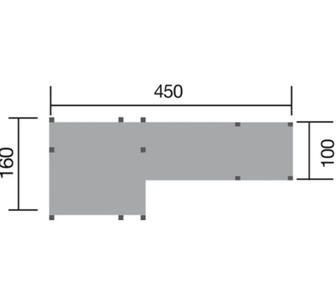 Tabaluga Spielelandschaft 816, ca. B450/H331/T160 cm