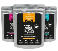 Tales & Tails Paté-Nassfutter für Hunde Ne schnelle Forelle, 12 x 100 g/6 x 300 g