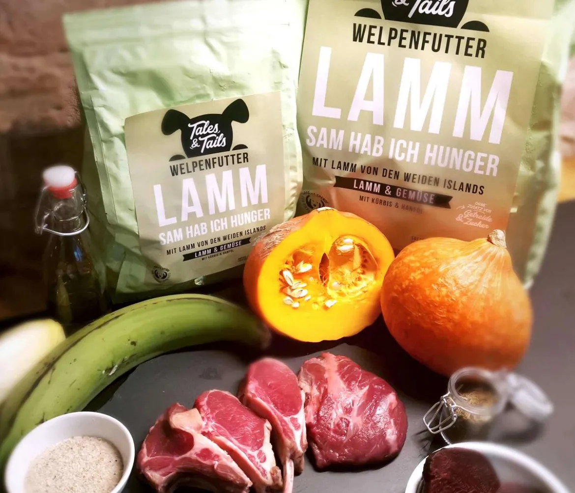 Tales & Tails Trockenfutter für Hunde LammSam hab ich Hunger Welpen
