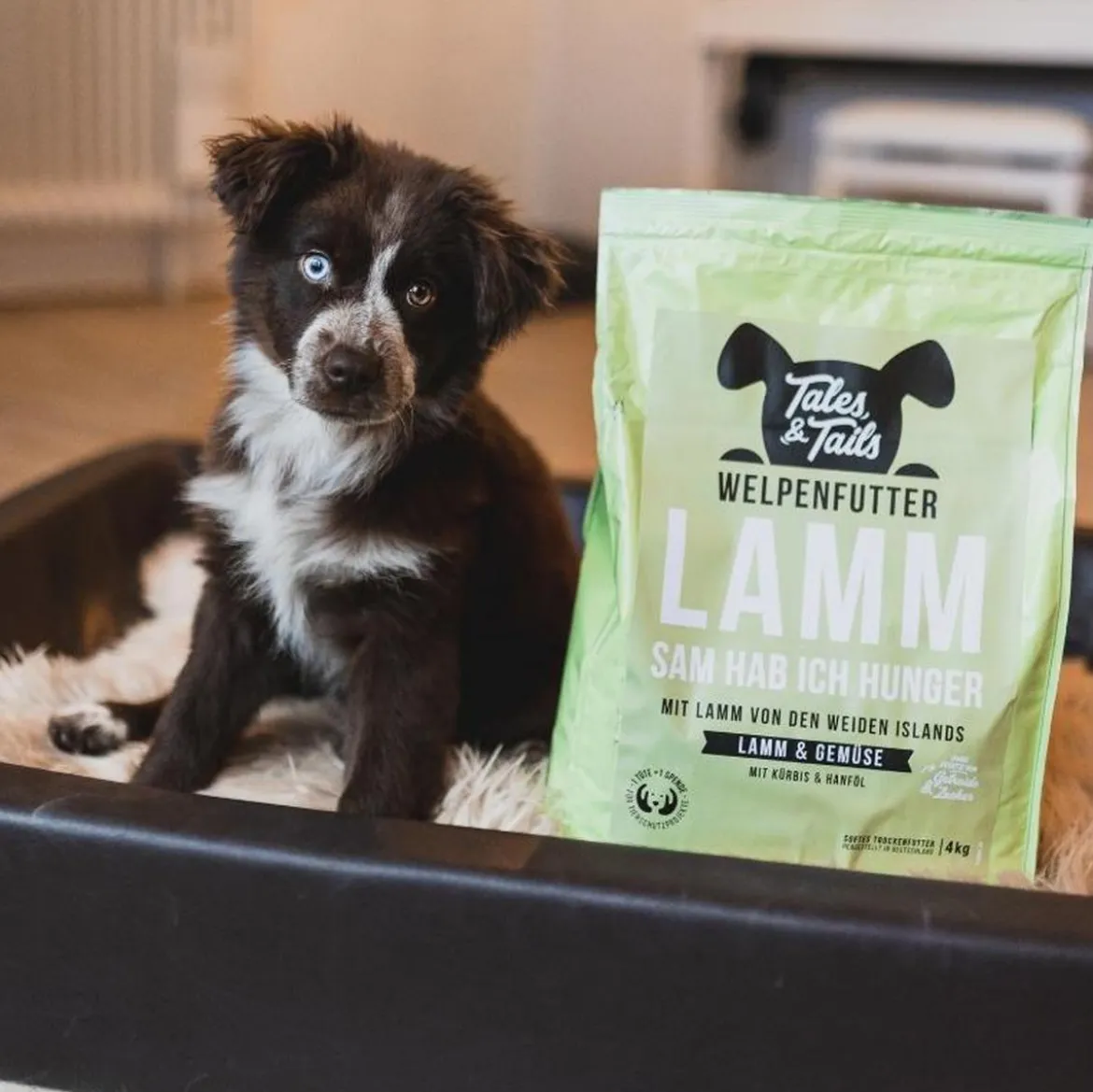 Tales & Tails Trockenfutter für Hunde LammSam hab ich Hunger Welpen