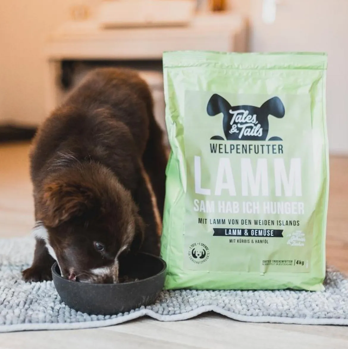 Tales & Tails Trockenfutter für Hunde LammSam hab ich Hunger Welpen
