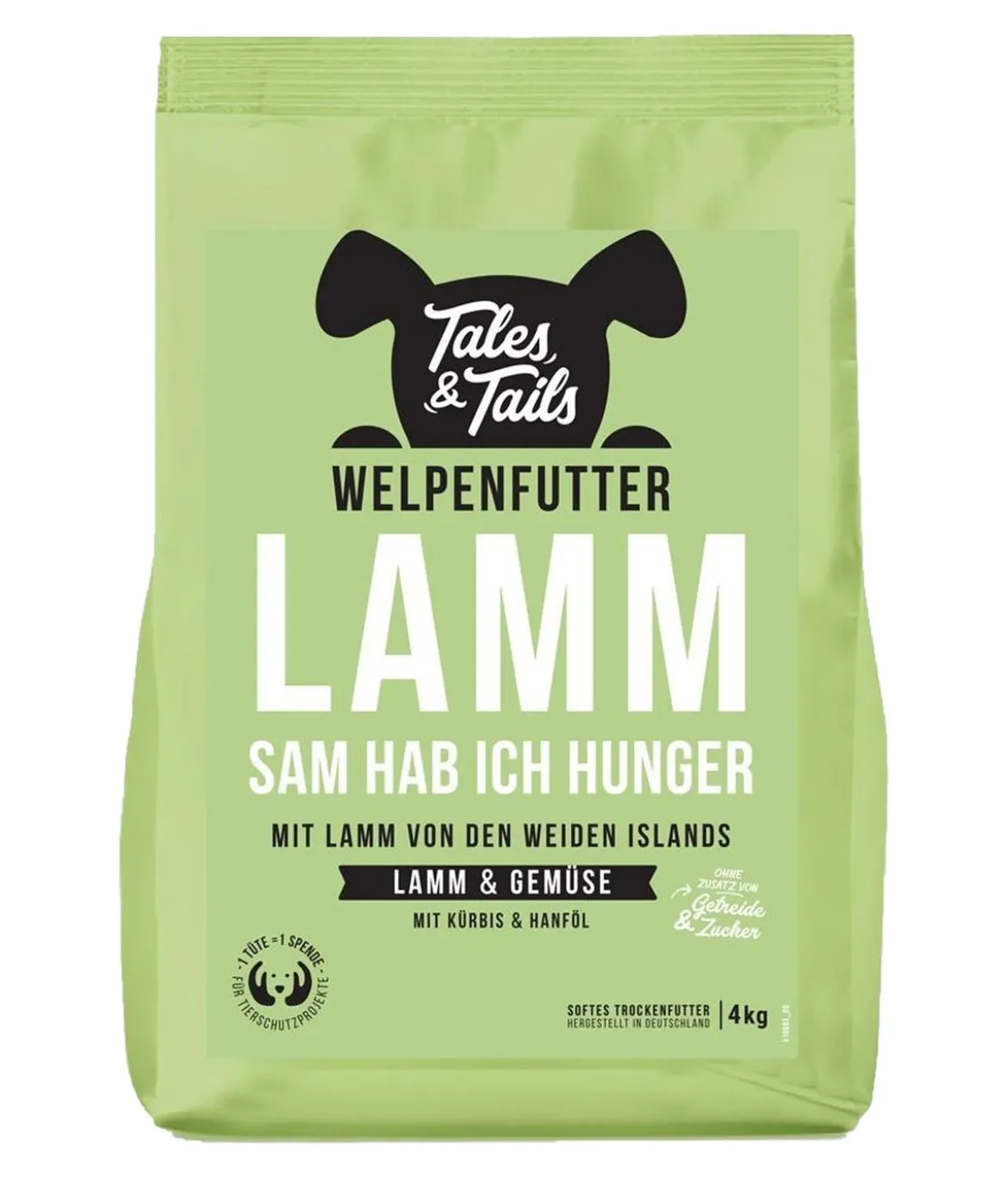Tales & Tails Trockenfutter für Hunde LammSam hab ich Hunger Welpen