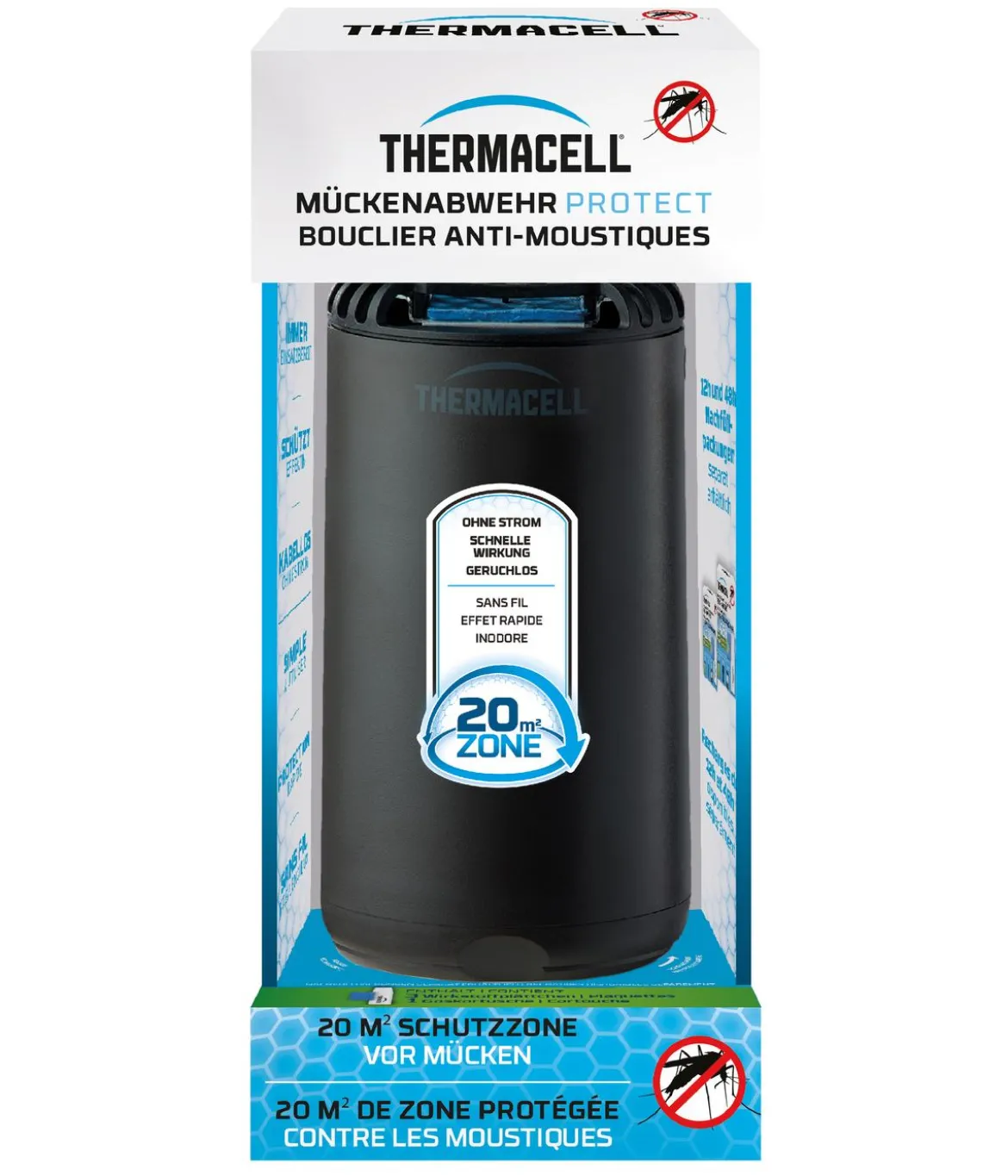 Thermacell Mückenabwehr Protect, schwarz, 1 Stk.