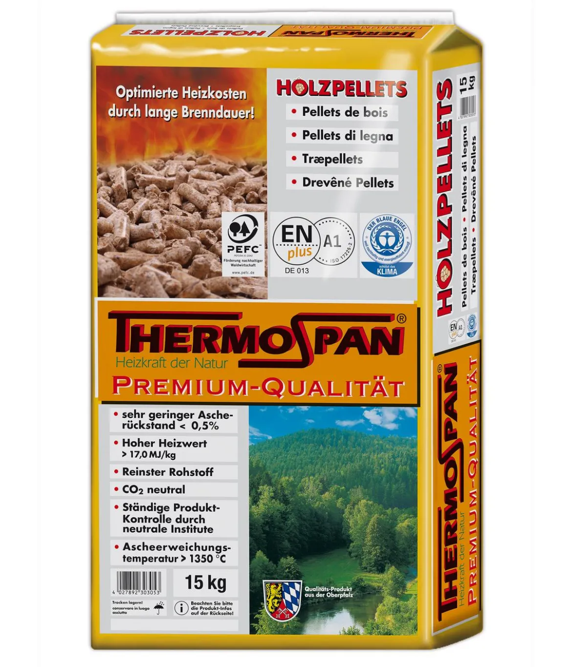 Thermospan Holzpellets, 66 x 15 kg