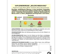 Thompson & Morgan Samen Kapuzinerkresse 'Bolero Mischung'