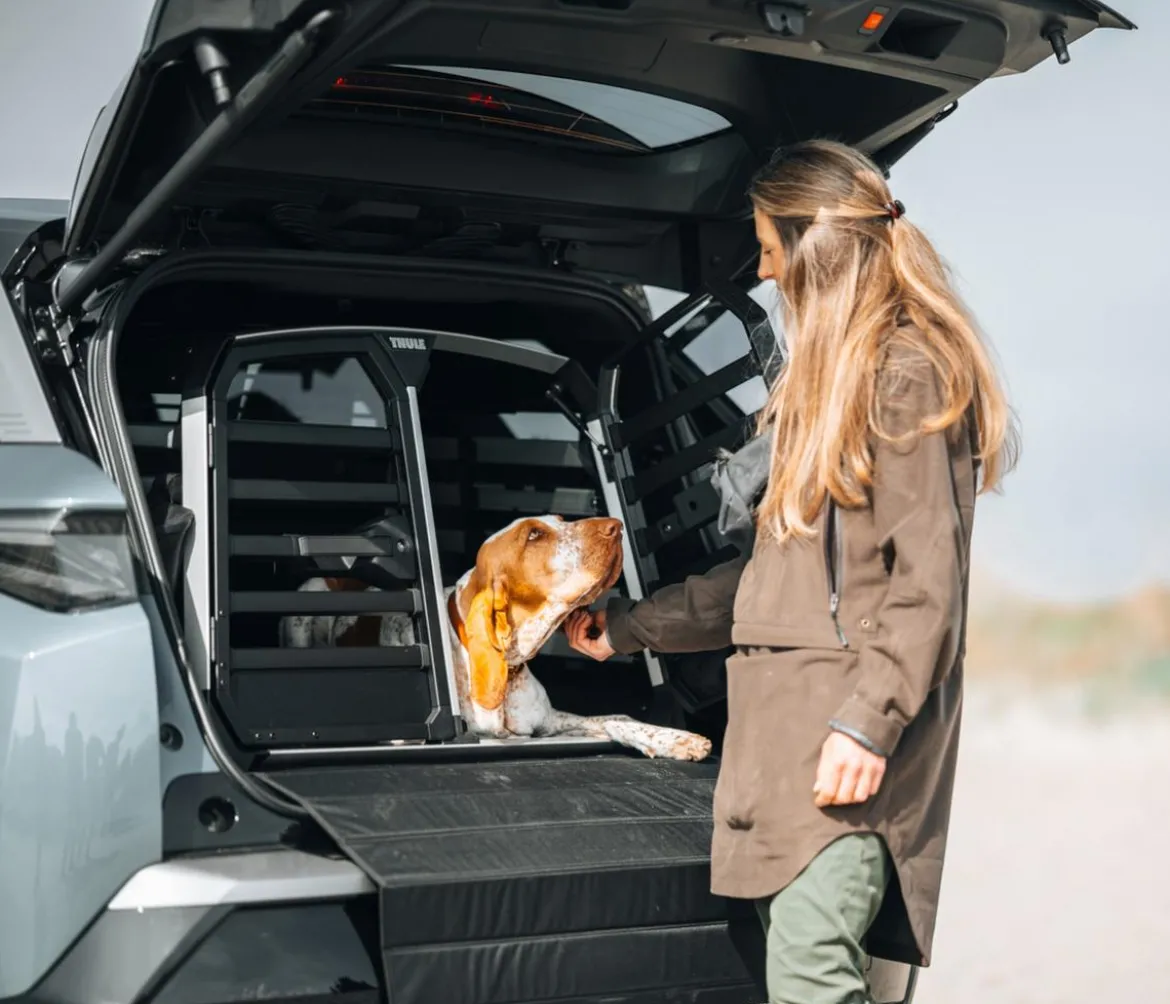 THULE® Allax Double M Compact Hundetransportbox, ca. B93/H65/T82-90 cm