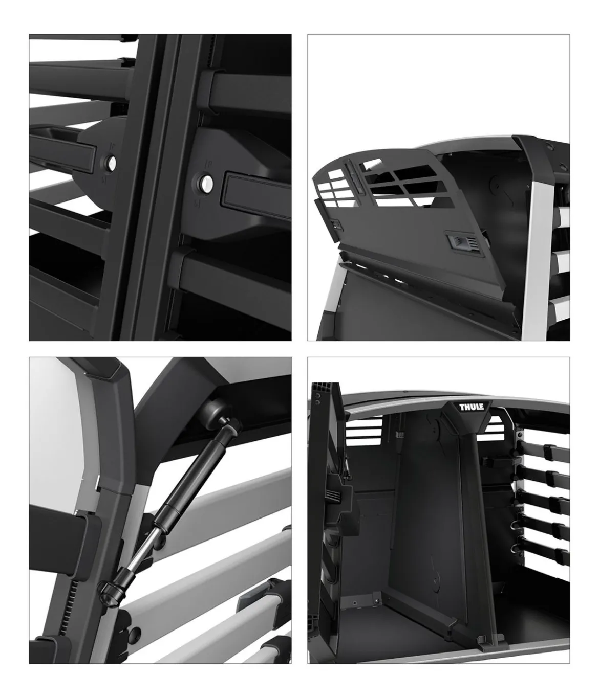 THULE® Allax Double M Hundetransportbox, ca. B93/H65/T77-82 cm