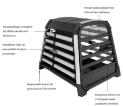 THULE® Allax M Hundetransportbox, ca. B65/H65/T82-90 cm