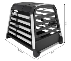 THULE® Allax threshold compatible M Hundetransportbox für Fahrzeuge mit Ladekante, ca. B65/H65/T82-90 cm