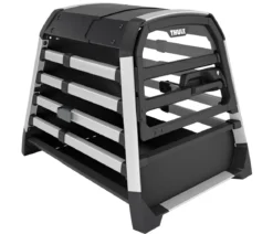 THULE® Allax threshold compatible S Hundetransportbox für Fahrzeuge mit Ladekante, ca. B58/H55/T72-80 cm