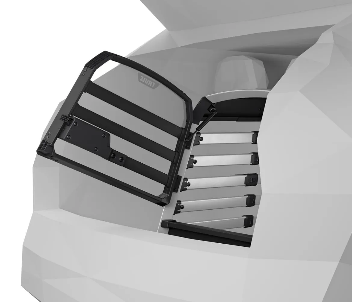THULE® Allax threshold compatible M Compact Hundetransportbox für Fahrzeuge mit Ladekante, ca. B65/H65/T77-82 cm