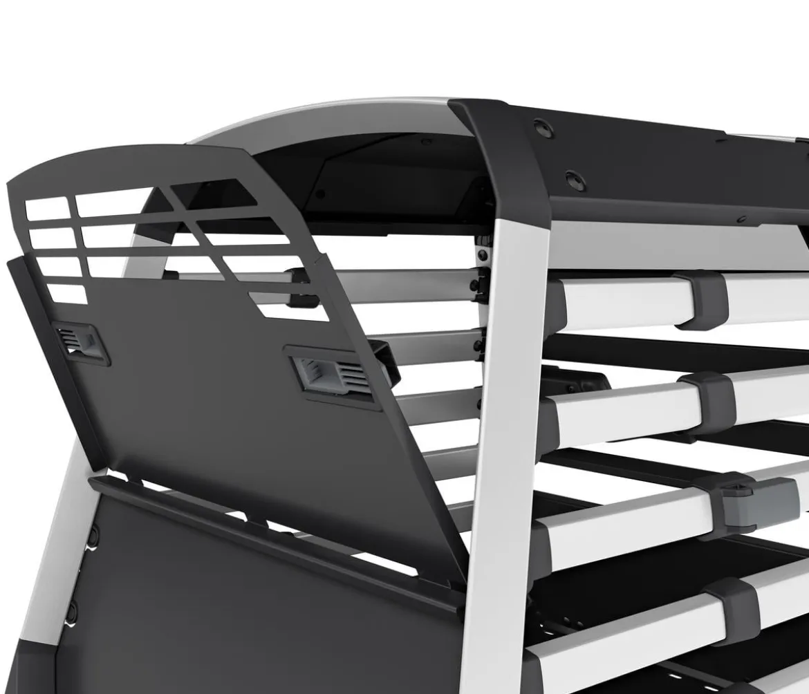 THULE® Allax threshold compatible M Compact Hundetransportbox für Fahrzeuge mit Ladekante, ca. B65/H65/T77-82 cm
